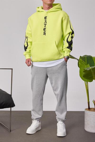 NOMARC Πράσινο φούτερ Cth με μοτίβο με μανίκια