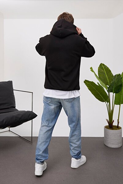 NOMARC Μαύρο φούτερ Blackair με κουκούλα