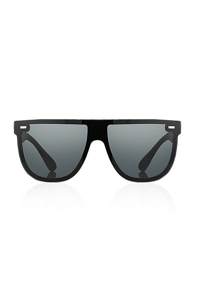 Kinary Unisex Sunglasses Black Shiny 1020