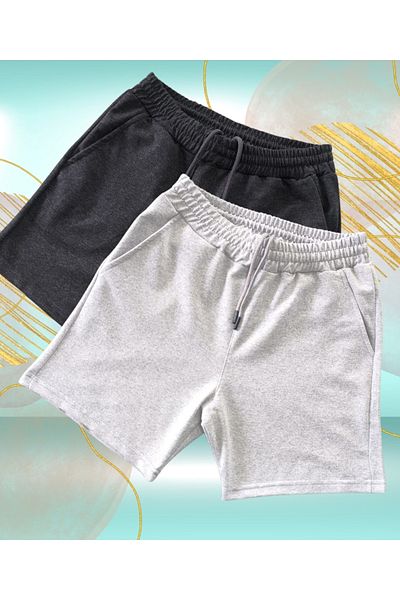 VERSCOVE Seasonal 2-Pack of Advantage Combed Cotton Mini Shorts