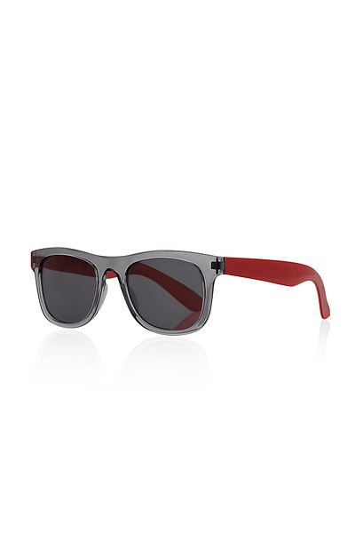 Kinary Unisex Children's Sunglasses Smoked Frame Claret Red Handle 4001