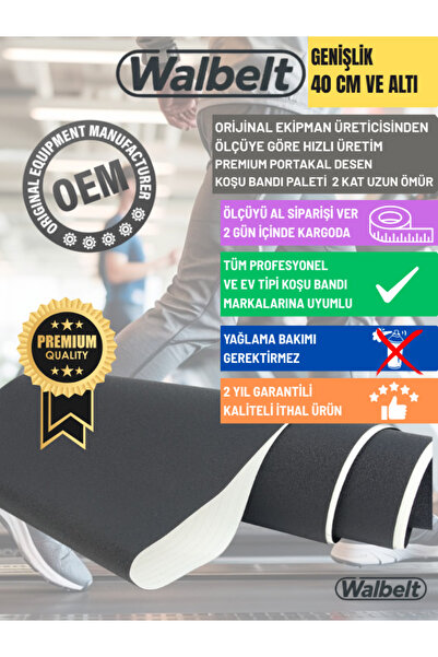 Walbelt Koşu Bandı Paleti (BANTI) En 40 cm' e Kadar Ölçüye Göre Üretim.Premiu...