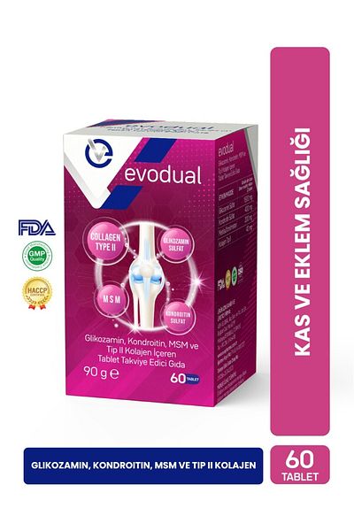 EVOPHARMA EVODUAL - Glucosamine, ChondroiTin, MSM and T IP II Collagen Leave-in SuPPlemenT