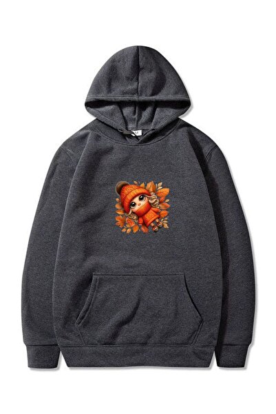 VERSCOVE Світшот з капюшоном і принтом - з кишенями і капюшоном, 2 нитки, сез...