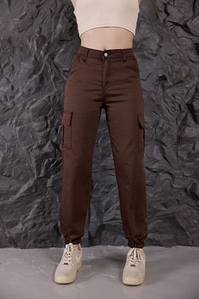 alanora High Waist Elastic Women's Jogger Pants - Cargo Pocket