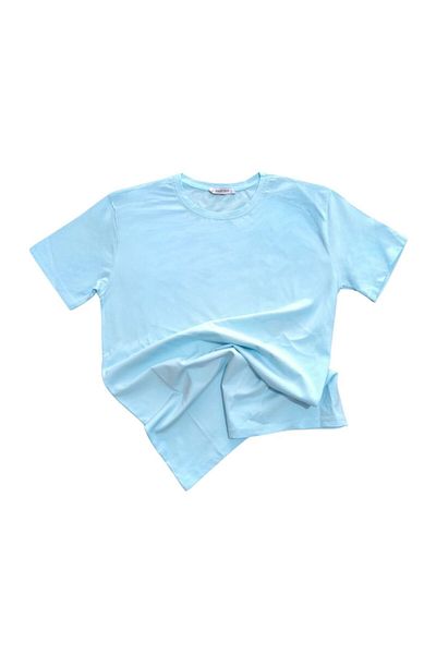 VERSCOVE Standard Fit Basic Crew Neck Εποχιακό Μπλουζάκι από χτενισμένο βαμβάκι