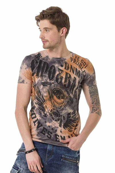 Cipo&Baxx CT687 Футболка з вінтажним принтом