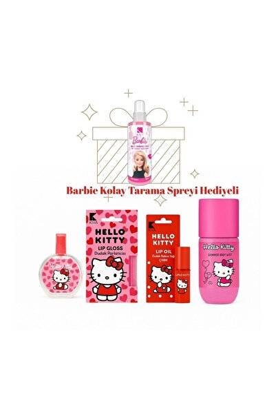 Hello Kitty Lisanslı Parfüm, Cilt ve Dudak Bakım Seti