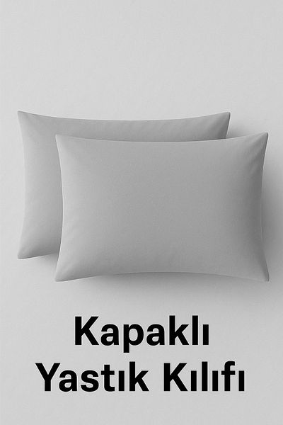NANOSOFT Cotton Pillowcase – 50X70 cm |   Covered Model |   Pack of 2 |   Breathable Fabric