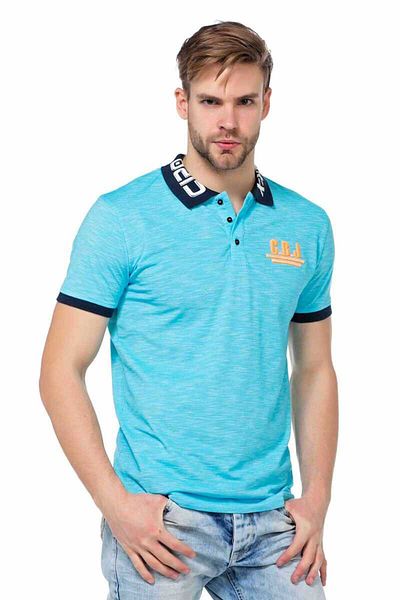 Cipo&Baxx Ανδρικό μπλουζάκι Ct416 Polo Collar Κεντημένο Slim Fit