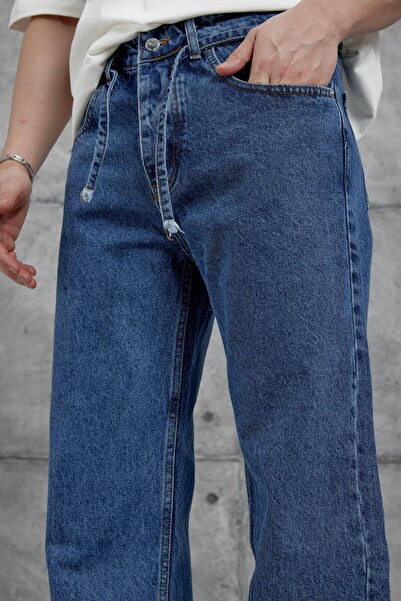 NOMARC Blugi largi KP-622 albastru