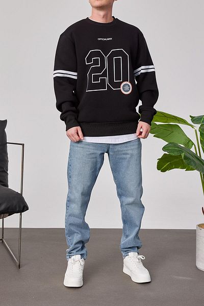NOMARC Черен суитшърт Officialman