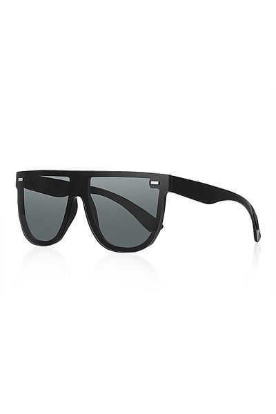 Kinary Unisex Sunglasses Black Shiny 1020