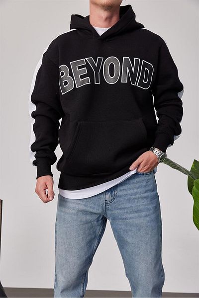 NOMARC Суитшърт с качулка Beyond Black