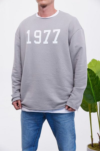 NOMARC 1977 Φούτερ με στάμπα γκρι