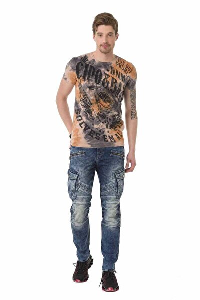 Cipo&Baxx CT687 Футболка з вінтажним принтом