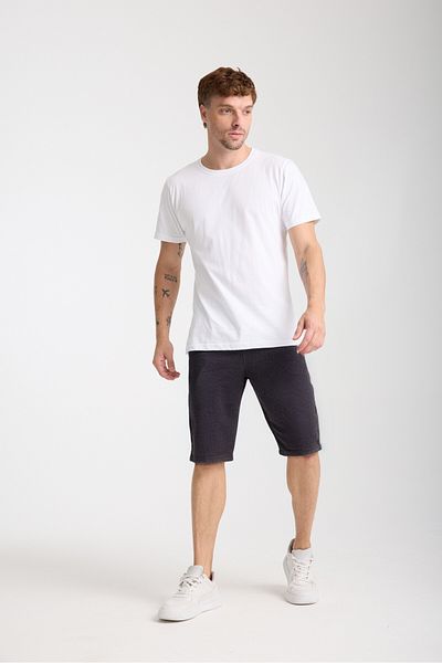 VERSCOVE Men's 3-Piece Advantage Set 80% Cotton, Lace-Up Waist, Side Pockets, Maxi Combed Shorts