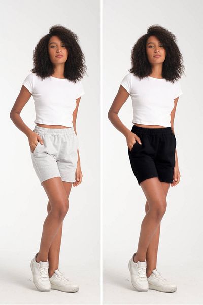 VERSCOVE Seasonal 2-Pack of Advantage Combed Cotton Mini Shorts