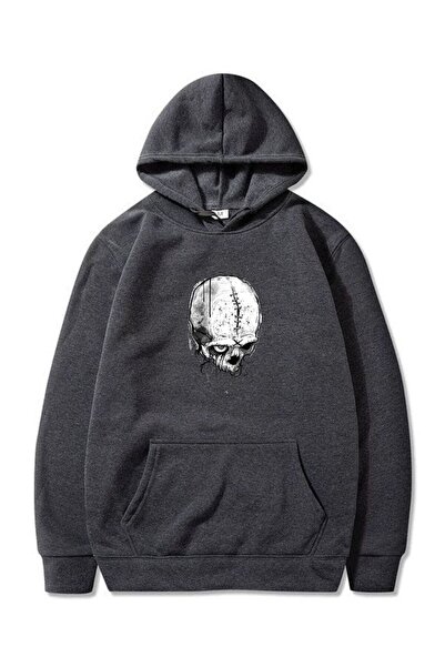 VERSCOVE Skull Štampano Dukserica Kengur džep Sa kapuljačom 2-kanalna Sezonsk...