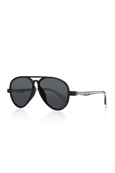 Kinary Children's Sunglasses Black Frame Smoked Handle 4019
