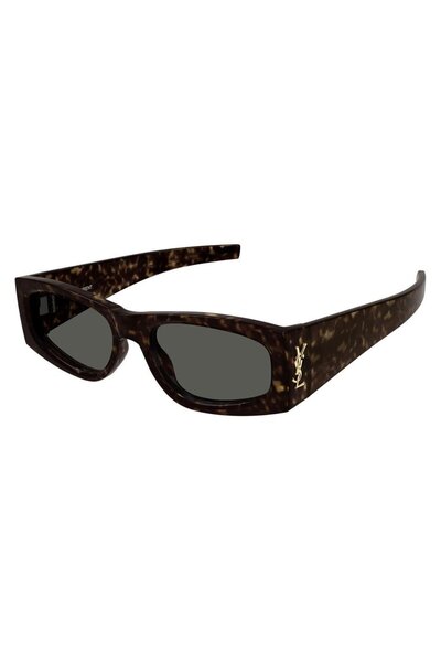 Saint Laurent Paris Sl M140 003 56-18 Women's Sunglasses, Brown Acetate Frame, Smoked Glass