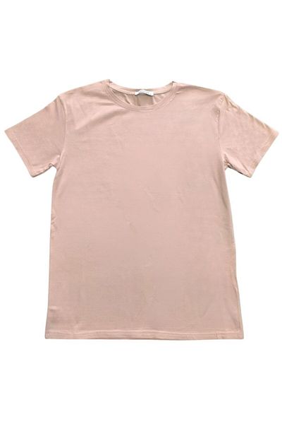 VERSCOVE Standard Fit Basic Crew Neck Εποχιακό Μπλουζάκι από χτενισμένο βαμβάκι