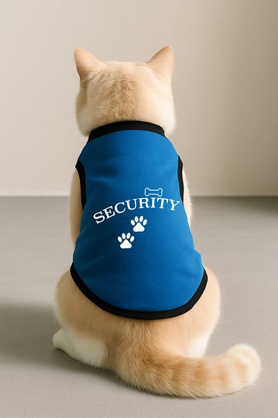 Monopetz New Season Polar Cat and Dog Clothes Blue Security Size L