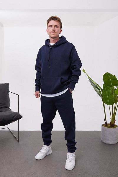 NOMARC Σετ αθλητική φόρμα Basic Navy Blue με ανακούφιση