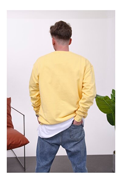 NOMARC Basic Cotton Yellow Sweatshirt