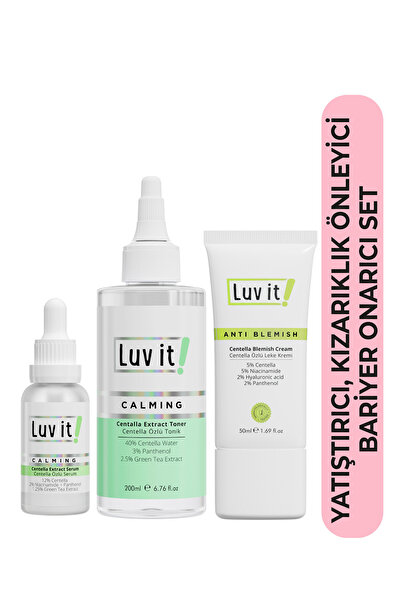 Luv it! Centella Özlü Leke Hassasiyet Ve Kızarıklık Karşıtı 3’lü Cilt Bakım Seti