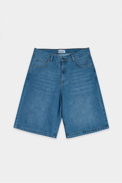 UKHWD SUPPLY Blue Baggy Denim Urban Jort Men's Shorts