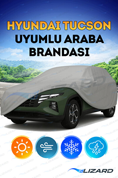 ByLizard Hyundai Tucson Su Geçirmez Araba Brandası Oto Branda Araba Örtüsü Araç Çadırı