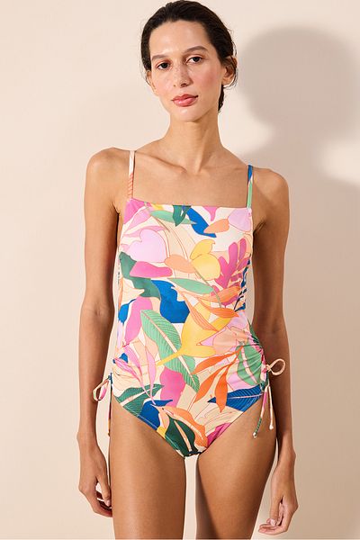 Penti Magnolia Multicolored Strapless Underwire Swimsuit