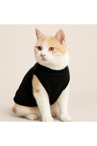 Monopetz New Season Polar Dog and Cat Outfit - Size M - Plain Black