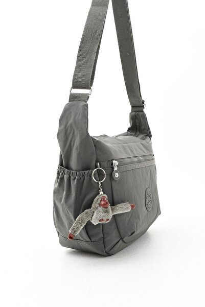 Sanmorris Унісекс сумка через плече для школи та подорожей Crinkle Cross темно-сірого кольору - водонепроникна