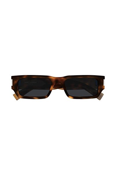 Saint Laurent Paris Sl 660 002 54-18 Women's Sunglasses, Brown Frame, Smoked Glass