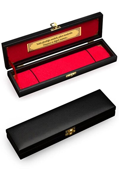 OTTOTESBİH Deri El Işçiliği Siyah Hediye Kutusu