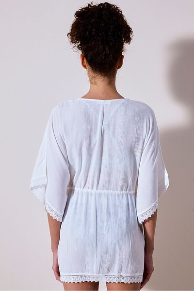 Penti Kimono alb drăguț