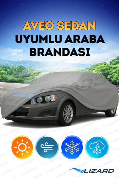 ByLizard Chevrolet Aveo Sedan Su Geçirmez Araba Brandası Oto Branda Araba Örtüsü Araç Çadırı