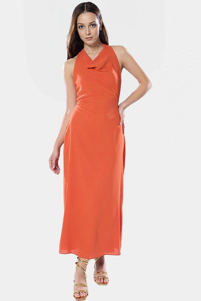 PayBuy A-Line Summer Midi Dress Lined Woven Polyester Durable Material Special Design Comfortable