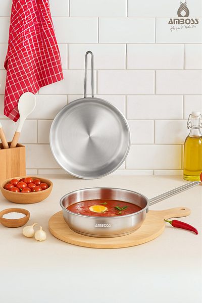 Amboss Berlin 2 Piece Capless Stainless Steel Pan Set