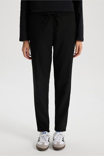 VENA Pantaloni de damă Alian BlackBeli elastic cu cusături