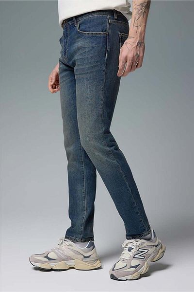VENA Ανδρικό παντελόνι Jean Daniel Dark Blue Straight Fit