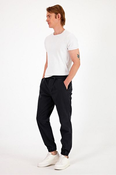 VENA Ανδρικό παντελόνι Simon Anthracite Slim Fit Gabardine Jogger