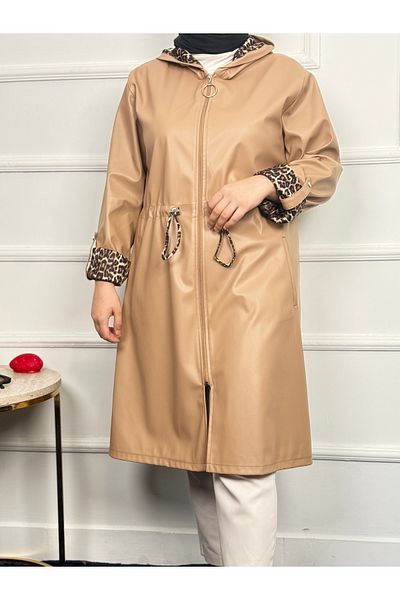 RACE FASHİON Δερμάτινο παλτό Leopard Print - Εσωτερικό RC3005
