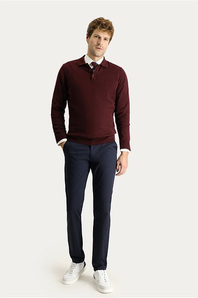 Kiğılı Regular Fit Lycra Canvas / Chino Pants