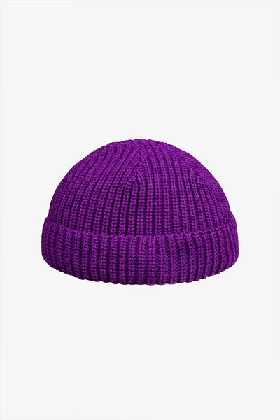 Super Rare Short Fisherman Unisex Purple Beret