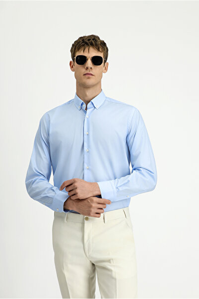 Kiğılı Βαμβακερό πουκάμισο με κανονική εφαρμογή, χωρίς σίδερο και μακρυμάνικο