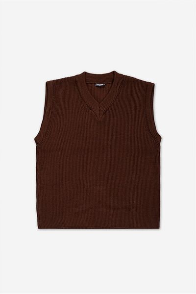 PULLMARK Brown Oversize Men's Knitwear Sweater