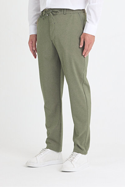 EXSPORT Ανδρική πλαϊνή τσέπη, ελαστική μέση, δαντέλα, ζώνη, άνετη εφαρμογή, παντελόνι Coolkuma Fabric